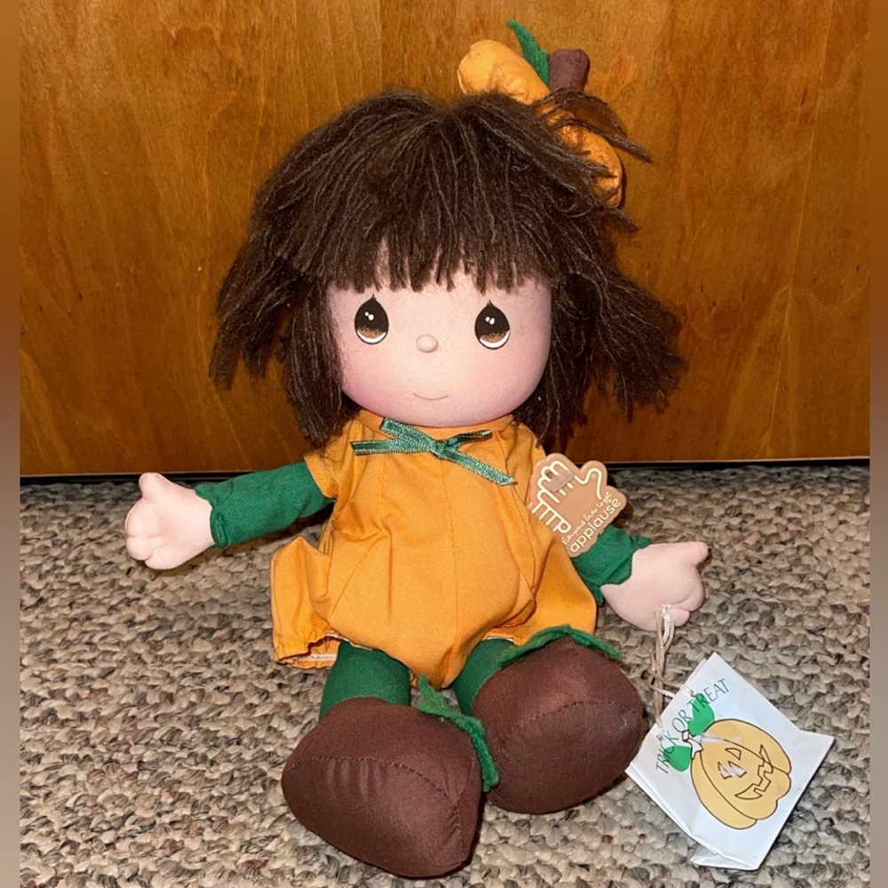 Applause Precious Moments Halloween Pumpkin Doll